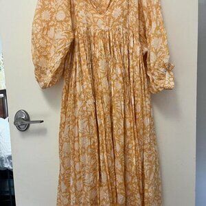 Daughters of India Women's Yellow and Orange Dresses